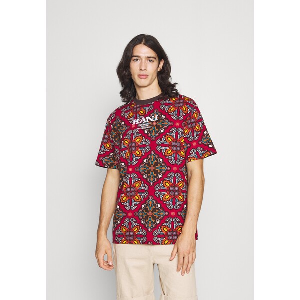 Karl Kani UNISEX RETRO ORNAMENTAL TEE T-shirt z nadrukiem multicolor KK121006B-T11