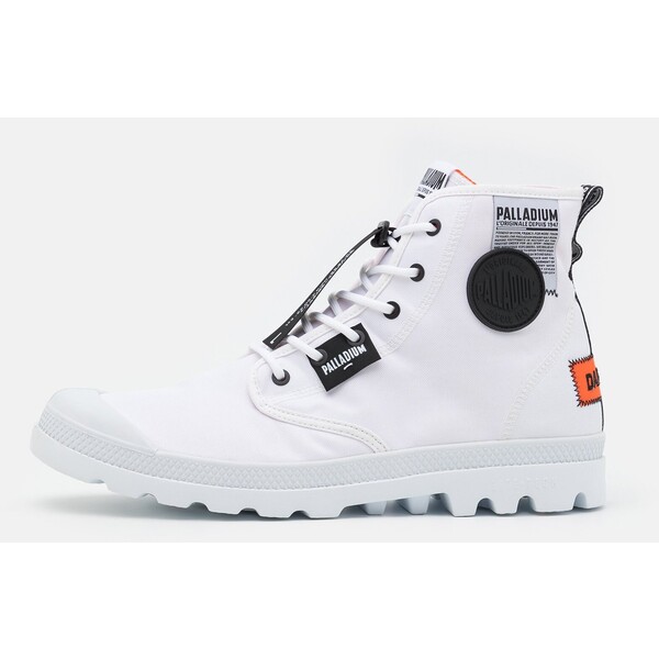 Palladium PAMPA LITE OVERLAB UNISEX Sneakersy wysokie white P1315K00V-A12