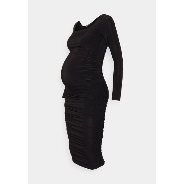 Missguided Maternity SQUARE NECK Sukienka z dżerseju black M5Q29F039-Q11