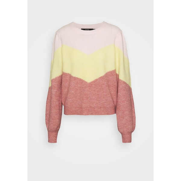 Vero Moda Tall VMPLAZARIB O NECK Sweter parfait pink VEB21I057-J11
