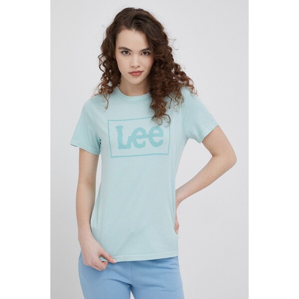 Lee t-shirt bawełniany L44PUZUL