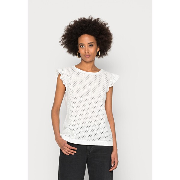 edc by Esprit OCS FAB MIX T-shirt basic off white ED121D1O8-A11