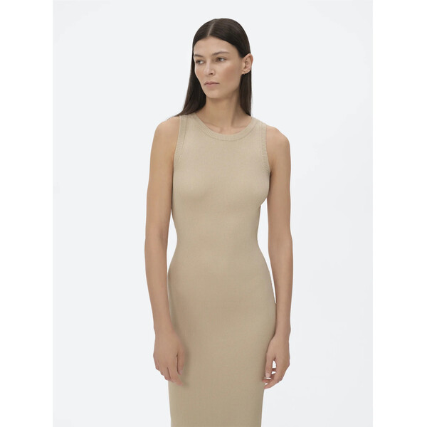 Simple Sukienka letnia SI22-SUD013 Beżowy Regular Fit