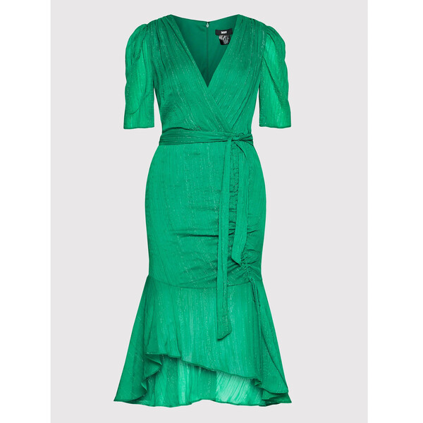 DKNY Sukienka koktajlowa DD1JA150 Zielony Regular Fit