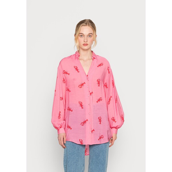 Never Fully Dressed LOBSTER OVER SIZED Koszula pink NEN21E013-J11