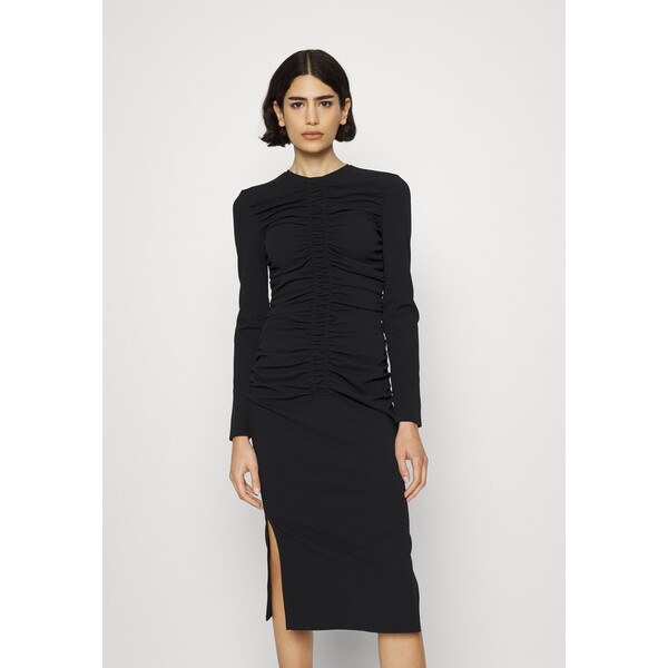 KARL LAGERFELD RUCHED DRESS Sukienka z dżerseju black K4821C04P-Q11