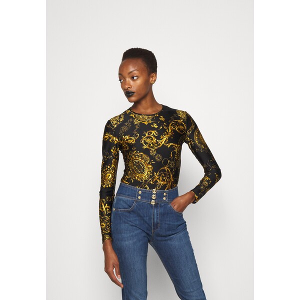 Versace Jeans Couture Bluzka z długim rękawem black/gold VEI21E018-Q11