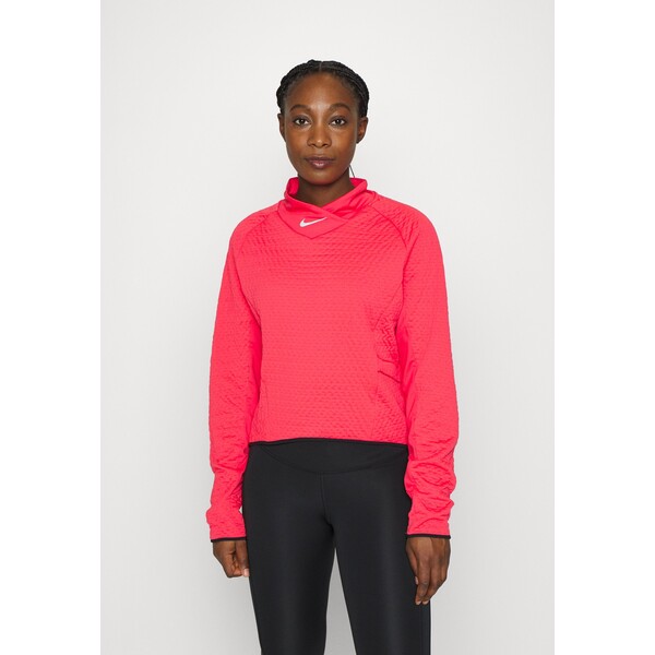 Nike Performance RUN MIDLAYER Bluzka z długim rękawem lt fusion red/black N1241G0D2-J11