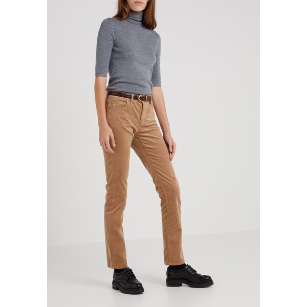 Lauren Ralph Lauren MIDRISE PANT Spodnie materiałowe classic camel L4221A041-B11