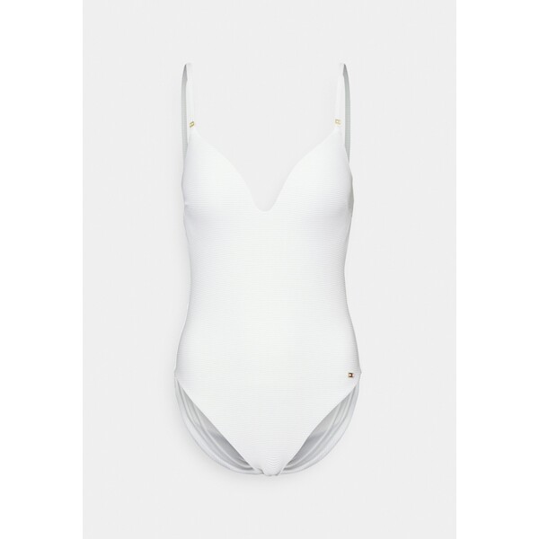 Tommy Hilfiger MOULDED CUP ONE PIECE Kostium kąpielowy white TO181G01I-A11