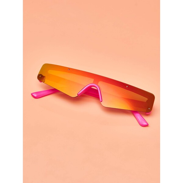 Cropp Pomarańczowo-różowe okulary przeciwsłoneczne 0514K-MLC