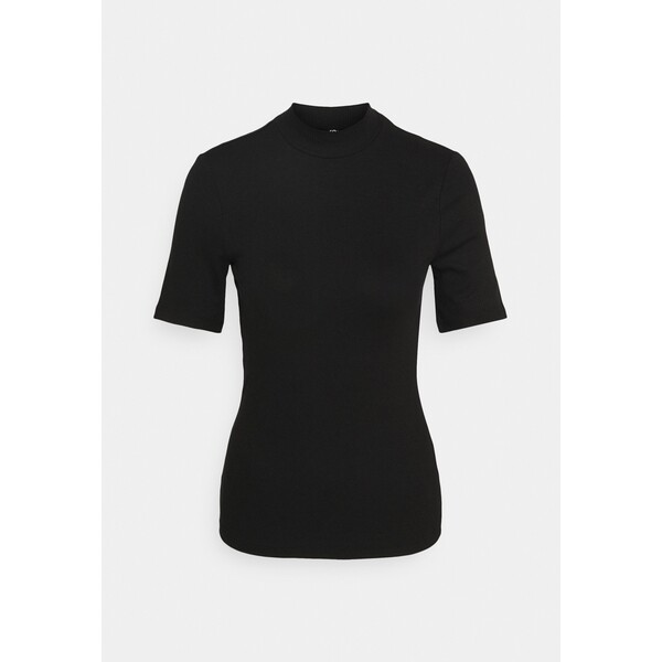 Pieces PCBIRDIE T-NECK T-shirt z nadrukiem black PE321D0IM-Q11
