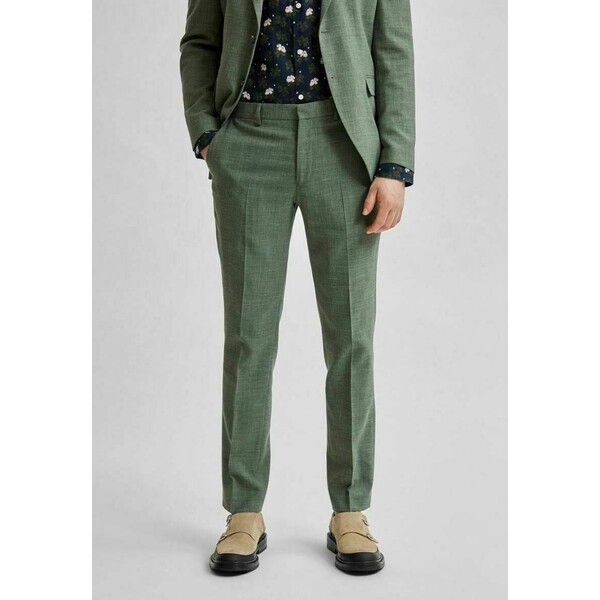 Selected Homme Spodnie materiałowe dark green SE622E0HD-M11