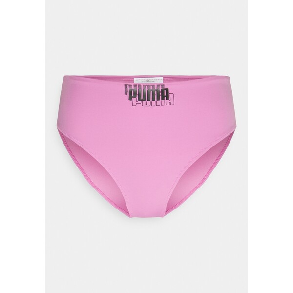 Puma SWIM WOMEN HIGH WAIST BRIEF Dół od bikini pink combo PU181I00Q-J11