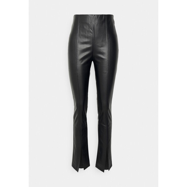 Vero Moda VMSOLASLIT COATED Spodnie materiałowe black VE121A174-Q11