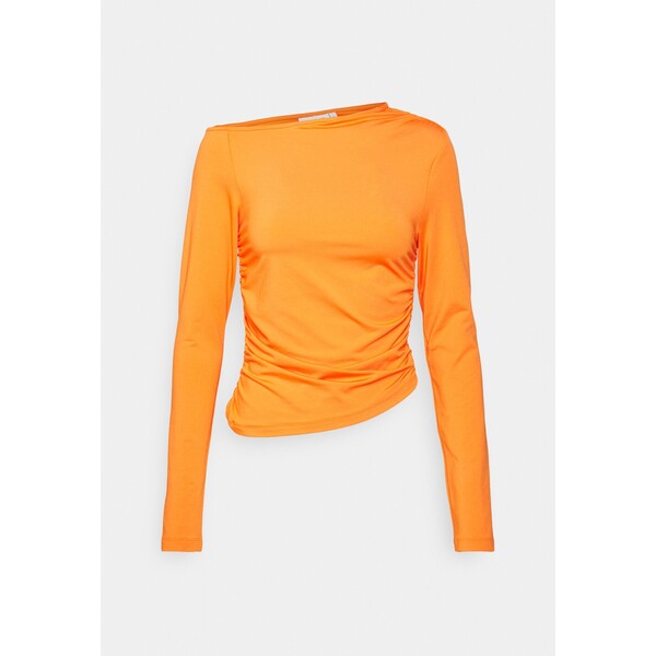 Weekday LOU DRAPE LONGSLEEVE Bluzka z długim rękawem orange WEB21D08S-H11