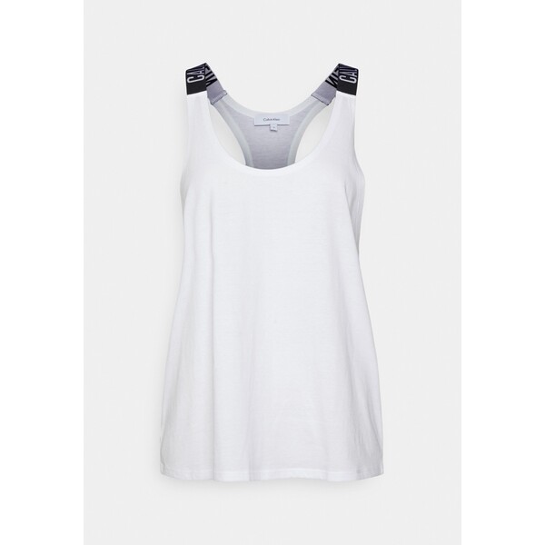 Calvin Klein Swimwear TANK Koszulka do spania classic white C1781H01Y-A11