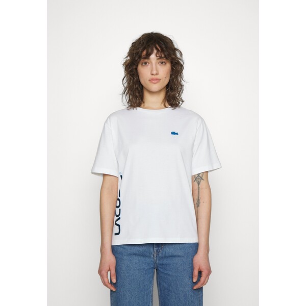 Lacoste EXCLUSIVE T-shirt z nadrukiem white LA221D08C-A11