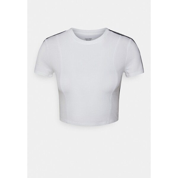 Calvin Klein Performance T-shirt z nadrukiem bright white CKA41D02E-A11
