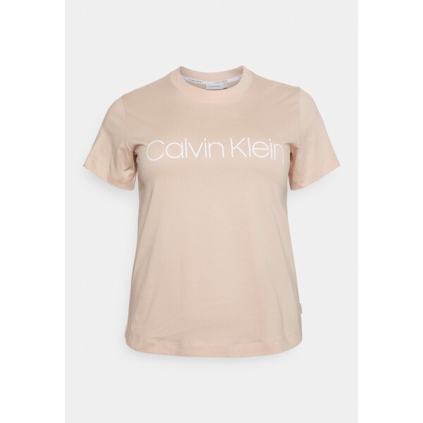 Calvin Klein Curve T-shirt z nadrukiem pink bloom C6E21D001-J11