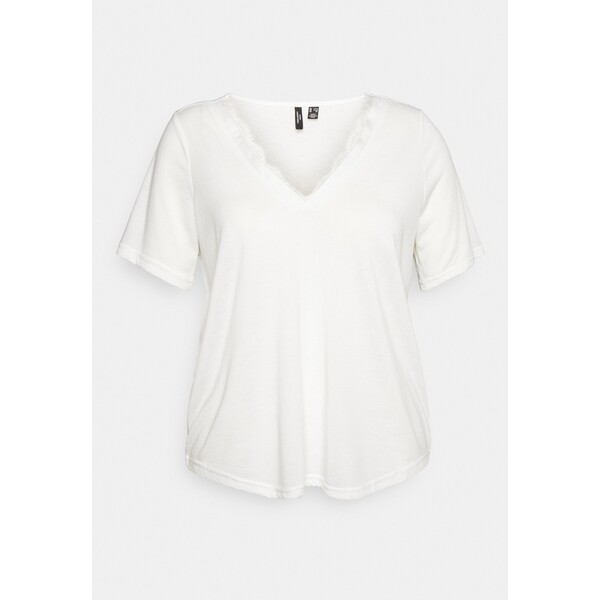 Vero Moda Curve DAISY CURVE T-shirt basic snow white VEE21D04R-A11