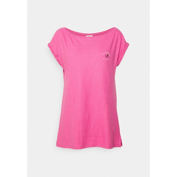 edc by Esprit BLEND T-shirt z nadrukiem pink ED121D1NR-J11