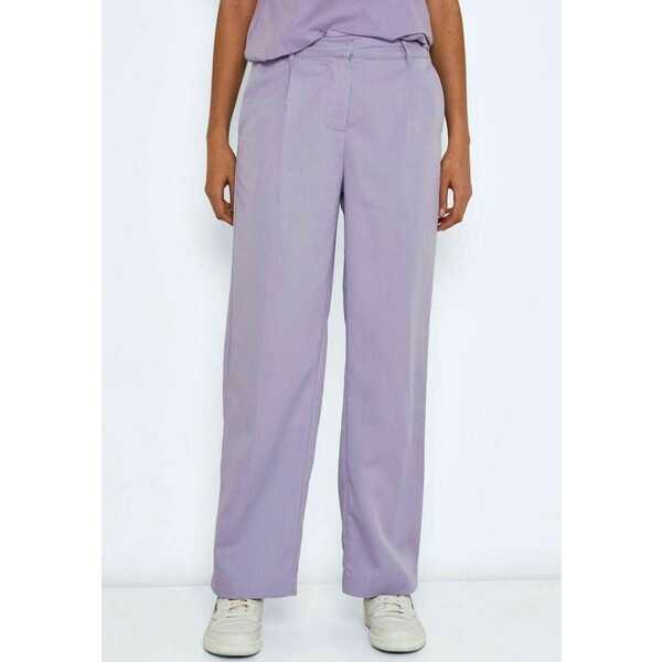 Noisy May ALMOND DAD PANT Spodnie materiałowe pastel lilac NM321A0AR-I12