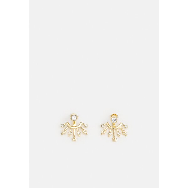 Rebecca Minkoff RADIAL FRONT BACK EARRING 2-IN-1 Kolczyki shiny gold-coloured RM651L06A-F11