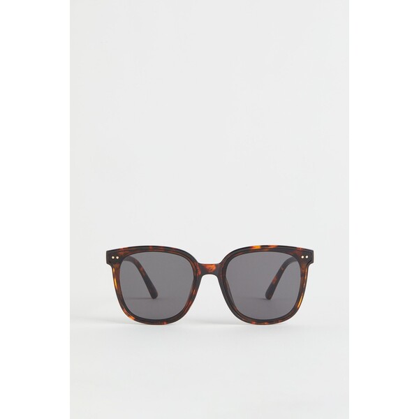 H&M Kwadratowe okulary przeciwsłoneczne 1059712002 Brązowy/Szylkretowy wzór