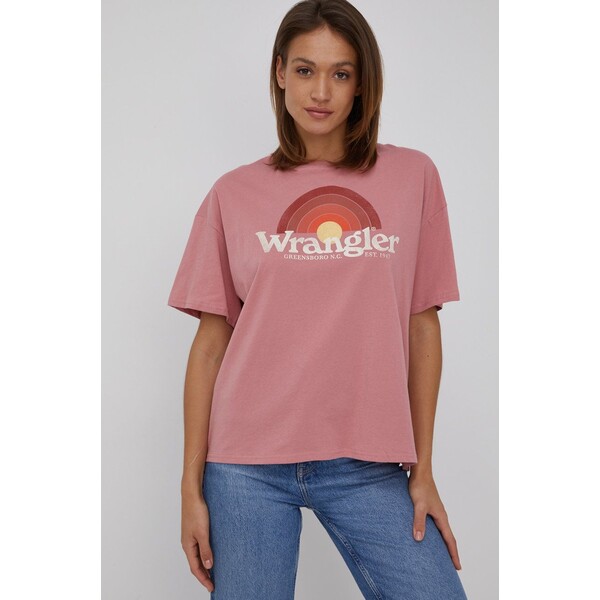Wrangler t-shirt bawełniany W7R9GHXS7