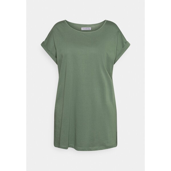 Anna Field Curvy T-shirt basic green AX821D05K-M11