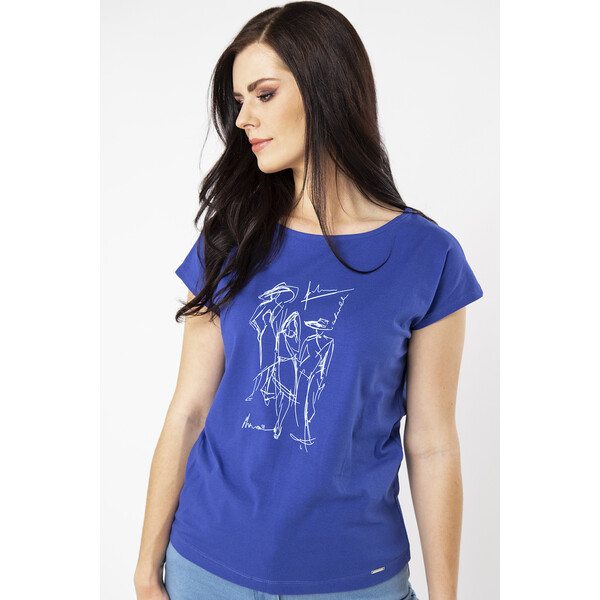 Quiosque T-shirt z abstrakcyjnym wzorem 1NC021852