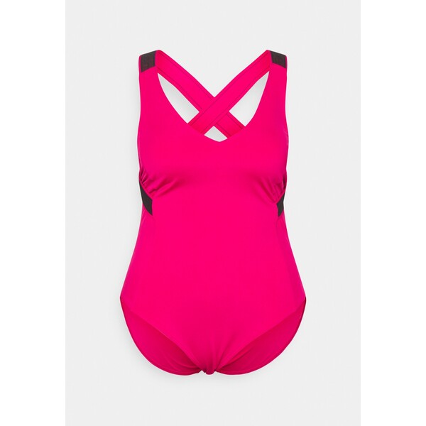 Calvin Klein Swimwear PLUNGE ONE PIECE Kostium kąpielowy royal pink C1781G02D-J11