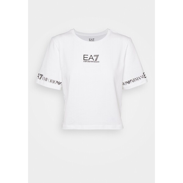 EA7 Emporio Armani T-shirt z nadrukiem white/black EA721D01M-A11