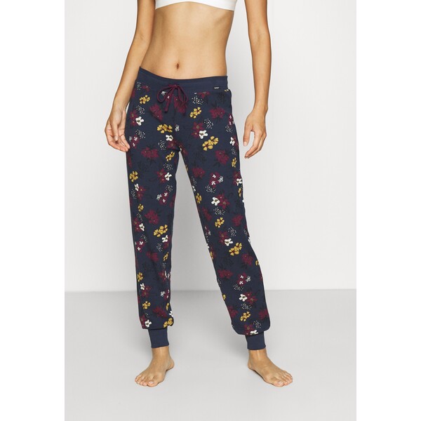 Skiny Spodnie od piżamy darkblue flowers SK781O02F-K11