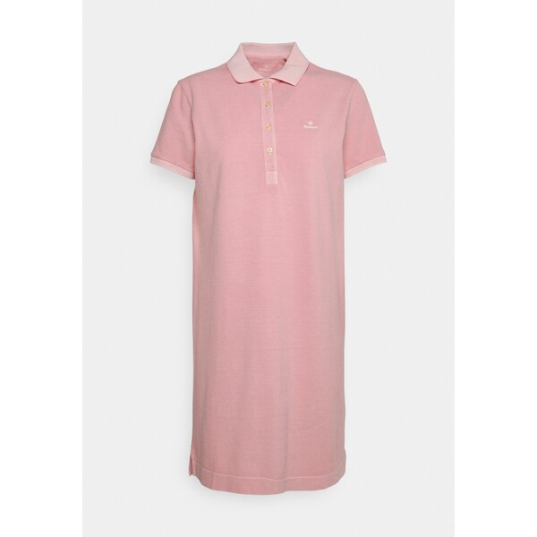 GANT SUNFADED POLO DRESS Sukienka koszulowa preppy pink GA321C06A-G11