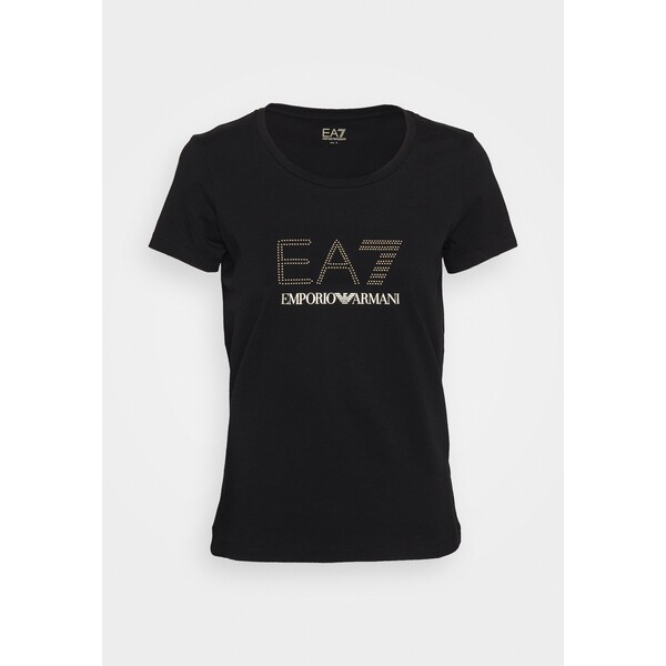 EA7 Emporio Armani T-shirt z nadrukiem black EA721D01K-Q11