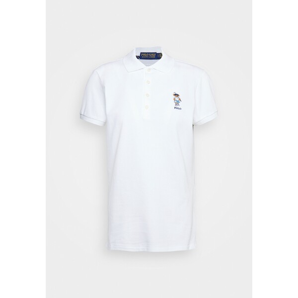 Polo Ralph Lauren Golf POLO BEAR TAILORED FIT POLO SHIRT Koszulka sportowa pure white PO741D035-A11