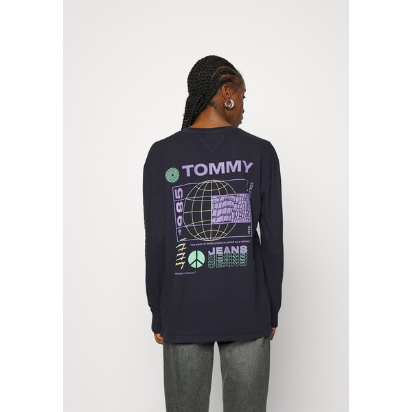 Tommy Jeans UNITEES Bluzka z długim rękawem black TOB21D0F8-Q11
