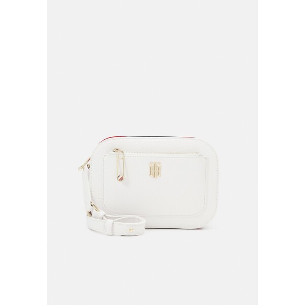 Tommy Hilfiger ELEMENT CAMERA BAG CORP Torba na ramię white corporate TO151H17Y-A11