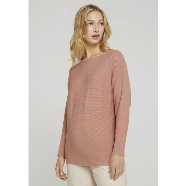 TOM TAILOR DENIM BATWING Sweter clay rose TO721I0FZ-J12