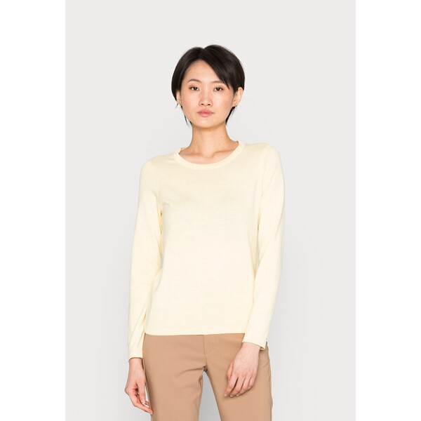 edc by Esprit COO SWEATER Sweter pastel yellow ED121I0MW-E12