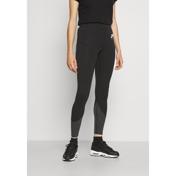 Nike Sportswear Legginsy black/smoke grey NI121A0H5-Q11