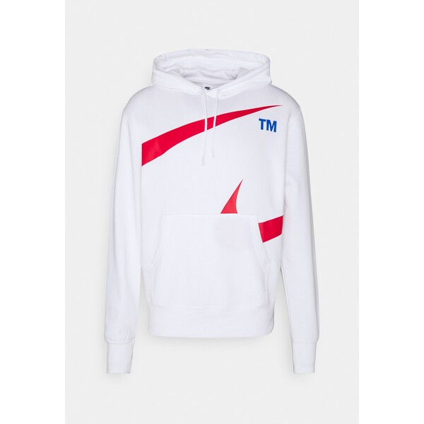 Nike Sportswear HOODIE Bluza white/university red NI122S0HI-A11