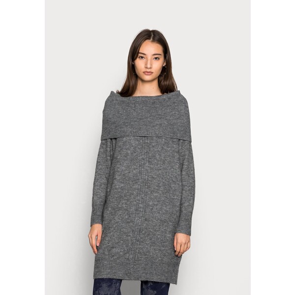 ONLY ONLSTAY COWLNECK Sweter medium grey melange ON321I27R-C11