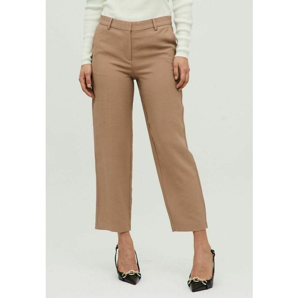 Vila STRAIGHT FIT Spodnie materiałowe brown V1021A0PQ-O11