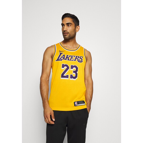 Nike Performance NBA LOS ANGELES LAKERS LEBRON JAMES ICON SWINGMAN Koszulki NBA amarillo/field purple N1242D37V-E11