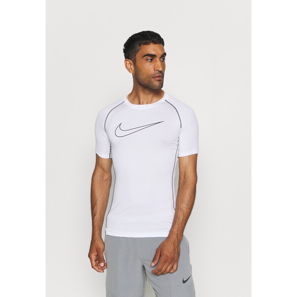 Nike Performance Koszulka sportowa white/black N1242I03Z-A11