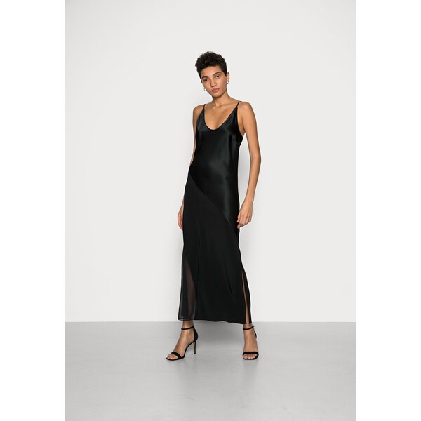 Calvin Klein SHEER PANEL CAMI DRESS Sukienka koktajlowa black 6CA21C056-Q11
