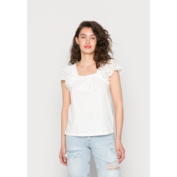 edc by Esprit ANGLAI T-shirt z nadrukiem off white ED121D1Q6-A11